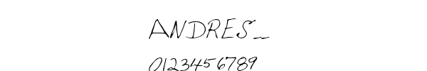 Fuente ANDRES__.TTF