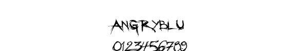 Fuente ANGRYBLU.TTF