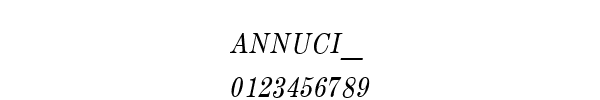 Fuente ANNUCI__.TTF