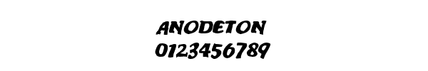 Fuente ANODETON.TTF