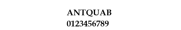Fuente ANTQUAB.TTF