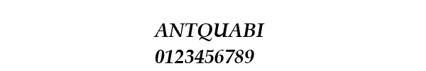 Fuente ANTQUABI.TTF