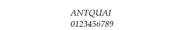 Fuente ANTQUAI.TTF