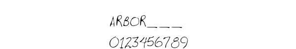 Fuente ARBOR___.TTF