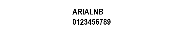 Fuente ARIALNB.TTF