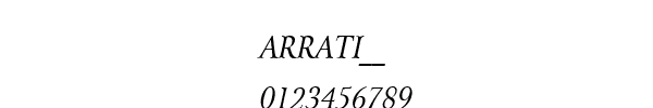 Fuente ARRATI__.TTF