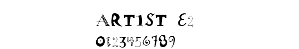 Fuente ARTIST E2.TTF