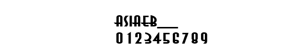Fuente ASIAEB__.TTF