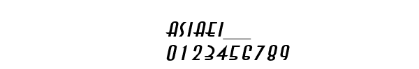 Fuente ASIAEI__.TTF