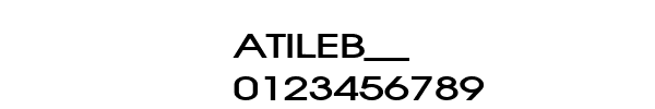 Fuente ATILEB__.TTF