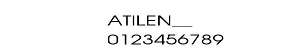 Fuente ATILEN__.TTF