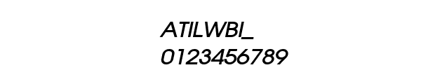 Fuente ATILWBI_.TTF
