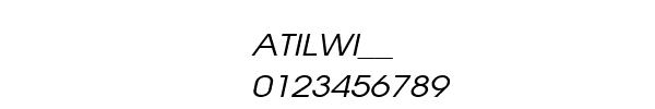 Fuente ATILWI__.TTF