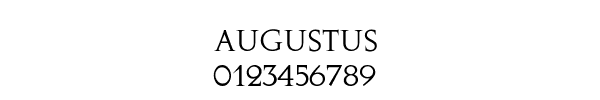 Fuente AUGUSTUS.TTF