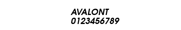 Fuente AVALONT.TTF
