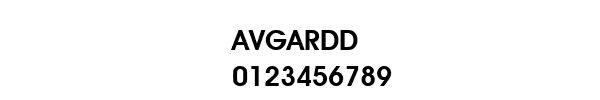 Fuente AVGARDD.TTF