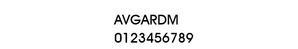 Fuente AVGARDM.TTF