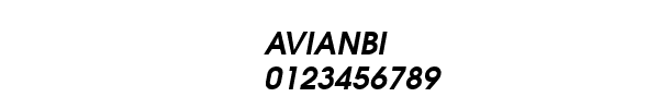 Fuente AVIANBI.TTF
