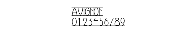 Fuente AVIGNON.TTF