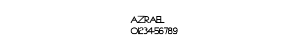 Fuente AZRAEL.TTF