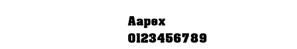 Fuente Aapex.ttf
