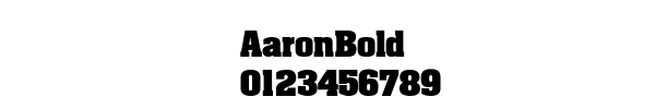 Fuente AaronBold.ttf
