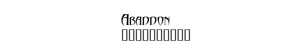 Fuente Abaddon.ttf