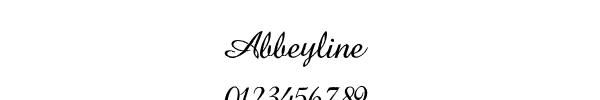 Fuente Abbeyline.ttf