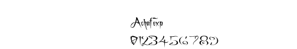 Fuente Achafexp.ttf