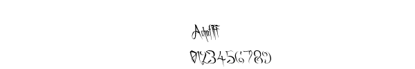 Fuente Achaflft.ttf