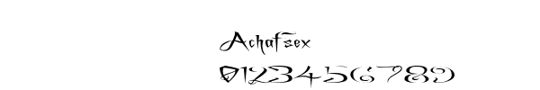 Fuente Achafsex.ttf