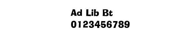 Fuente Ad Lib Bt.ttf