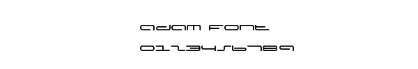 Fuente Adam Font.TTF