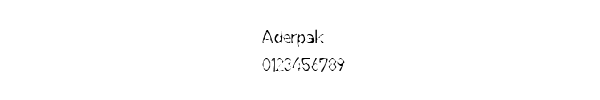 Fuente Aderpak.ttf