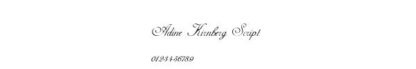 Fuente Adine Kirnberg Script.ttf