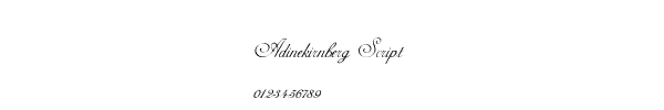 Fuente Adinekirnberg Script.ttf