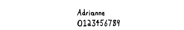 Fuente Adrianne.ttf