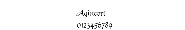 Fuente Agincort.ttf