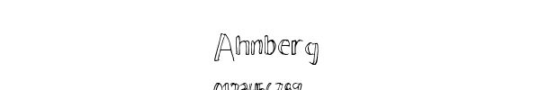 Fuente Ahnberg.ttf