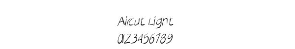 Fuente Aircut Light.ttf