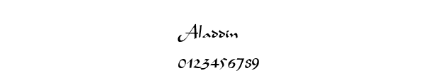 Fuente Aladdin.ttf