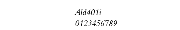 Fuente Ald401i.ttf