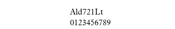 Fuente Ald721Lt.ttf