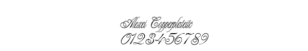 Fuente Alexei Copperplateitc.ttf
