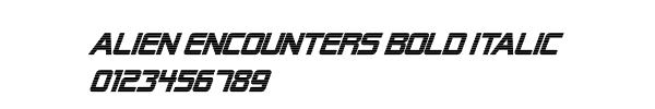 Fuente Alien Encounters Bold Italic.ttf