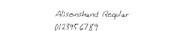 Fuente Alisonshand Regular.ttf