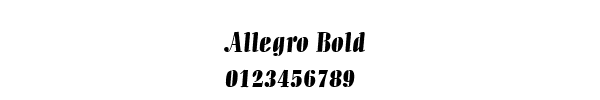 Fuente Allegro Bold.ttf