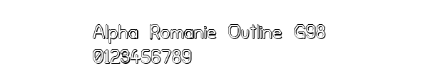 Fuente Alpha Romanie Outline G98.ttf