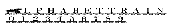 Fuente Alphabettrain.ttf