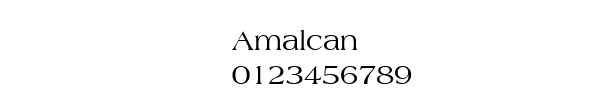 Fuente Amalcan.ttf